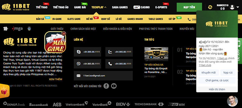 11BET – Website chuyên cá độ bóng đá online tại VN – Link đăng ký 11BET 2024